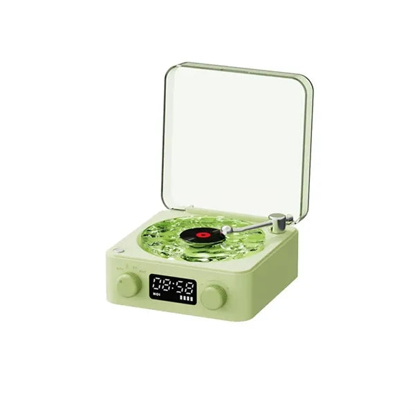 Christmas Waves Vinyl Player Speaker Ambient Light Clock