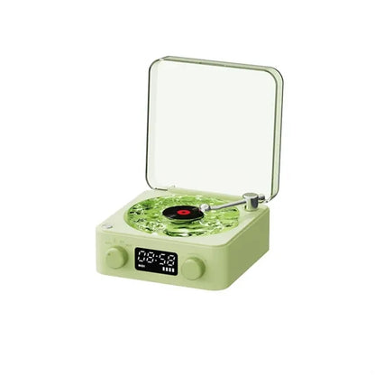 Christmas Waves Vinyl Player Speaker Ambient Light Clock
