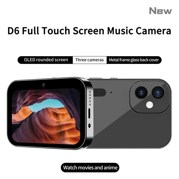 Touch Screen Triple Lens Digital Camera with Autofocus