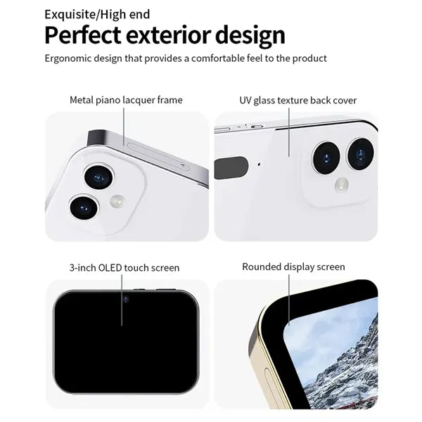 Touch Screen Triple Lens Digital Camera with Autofocus