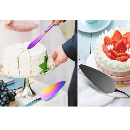 2Pcs Wedding Stainless Steel Cake Knife and Server Set