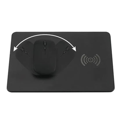 2-in-1 Leather Magnetic Wireless Charging Mouse Pad