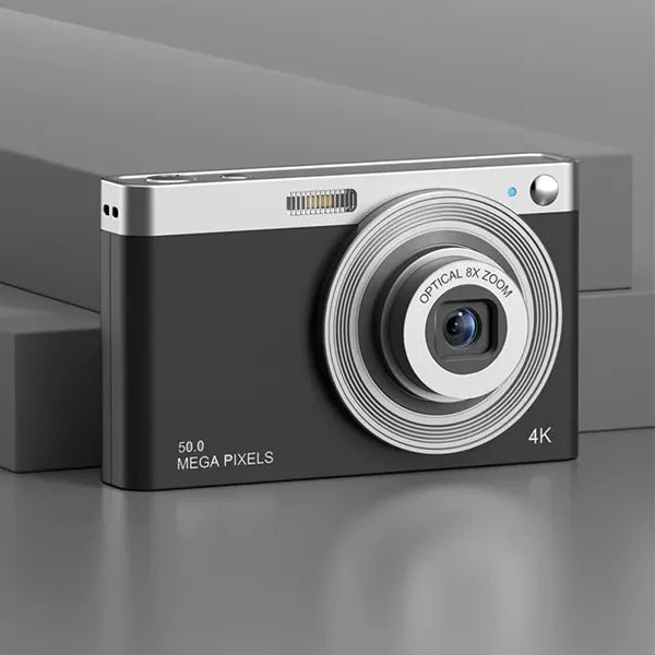 4K HD Screen Compact Portable Digital Camera with Hand Strap