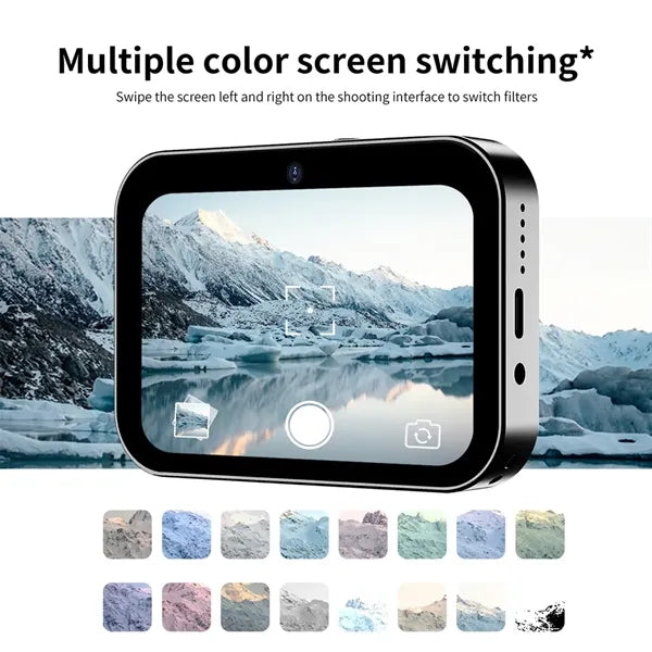 Touch Screen Triple Lens Digital Camera with Autofocus