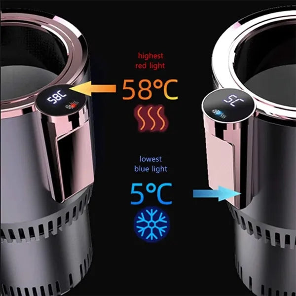 2-in-1 Cooler Warmer Car Cup with LED Temperature Display