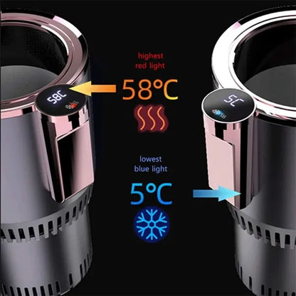 2-in-1 Cooler Warmer Car Cup with LED Temperature Display