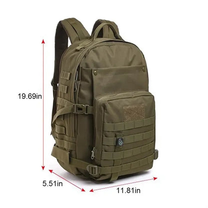 41L Large Capacity Tactical Outdoor Rucksack with Compass
