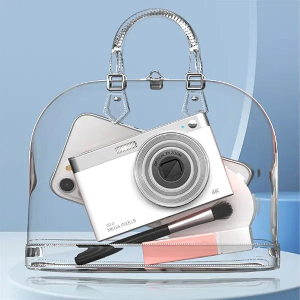 4K HD Screen Compact Portable Digital Camera with Hand Strap