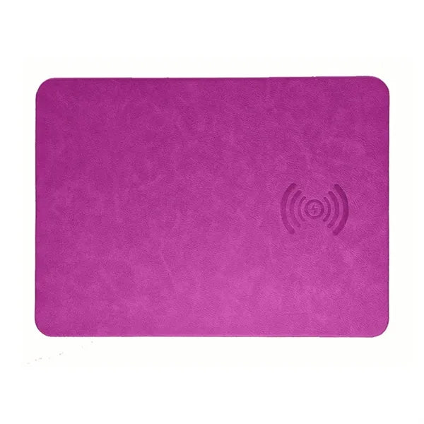 2-in-1 Leather Magnetic Wireless Charging Mouse Pad