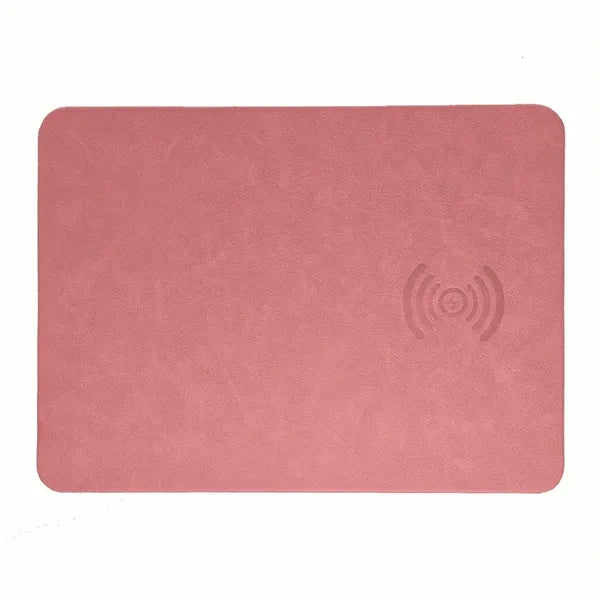 2-in-1 Leather Magnetic Wireless Charging Mouse Pad