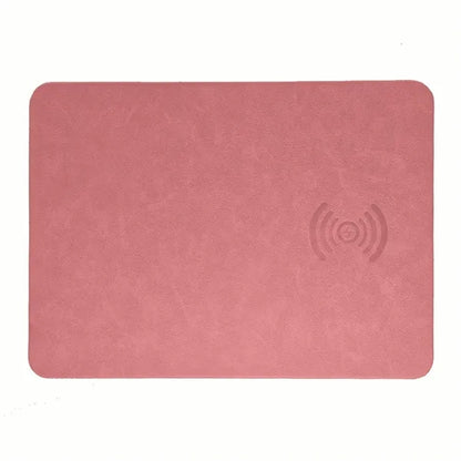 2-in-1 Leather Magnetic Wireless Charging Mouse Pad