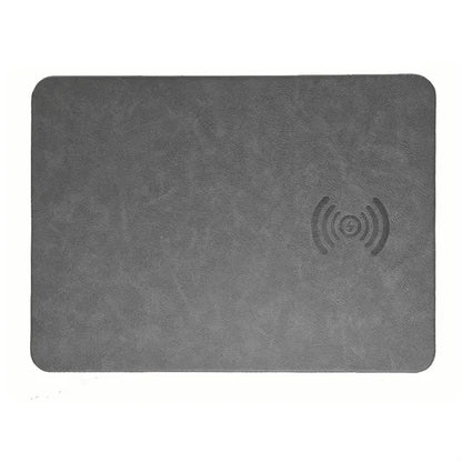 2-in-1 Leather Magnetic Wireless Charging Mouse Pad