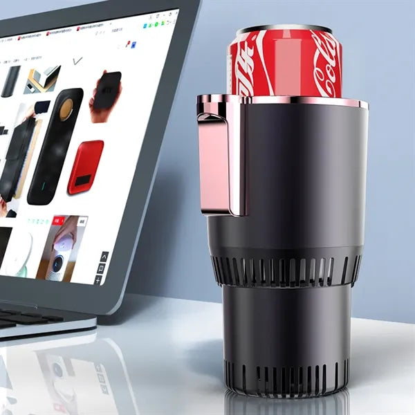 2-in-1 Cooler Warmer Car Cup with LED Temperature Display