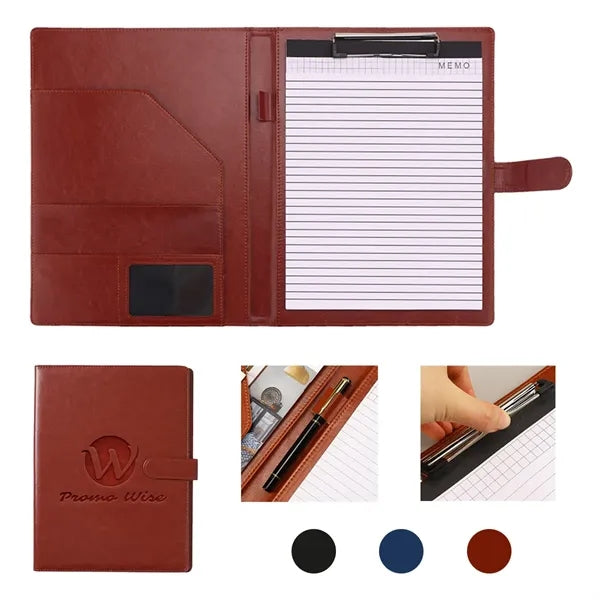 A4 Business Versatile Padfolio with Magnetic Buckle