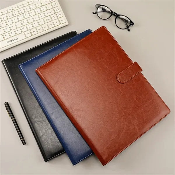 A4 Business Versatile Padfolio with Magnetic Buckle