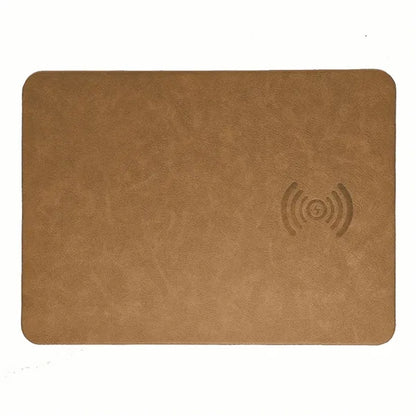 2-in-1 Leather Magnetic Wireless Charging Mouse Pad