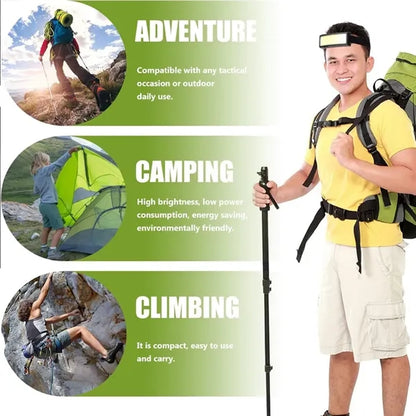 Intelligent Power Display Chargeable Outdoor Headlamp