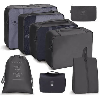 8-Piece Travel Organizer Luggage Compression Pouches