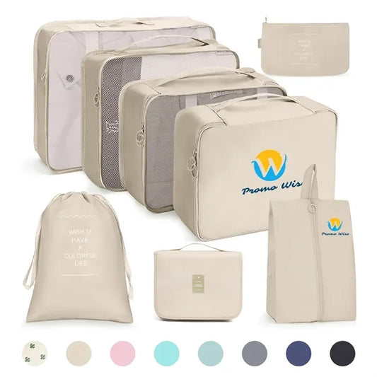 8-Piece Travel Organizer Luggage Compression Pouches