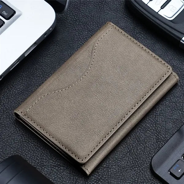 MagSafe Magnetic Slim Card Holder with Tri-fold Phone Stand
