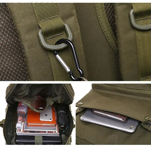 41L Large Capacity Tactical Outdoor Rucksack with Compass