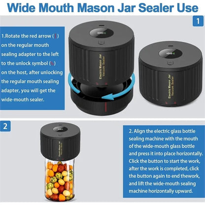Electric Mason Jar Vacuum Sealer Kit