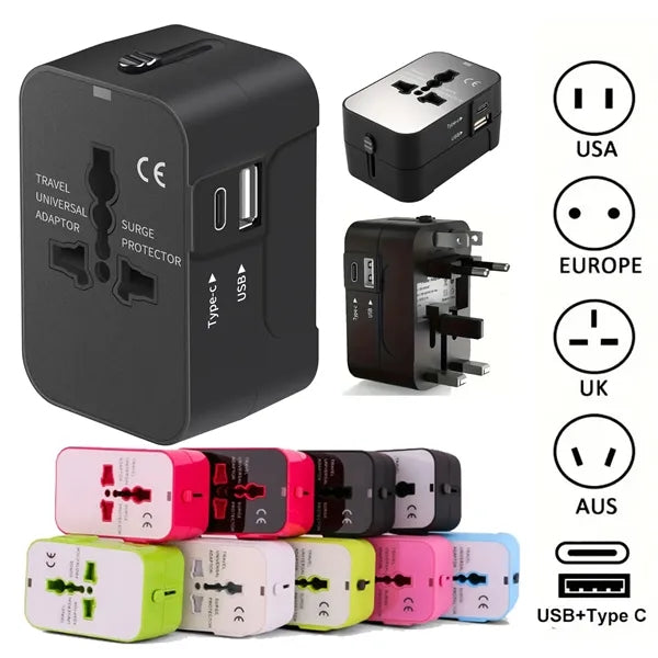 Travel Adapter with USB-C
