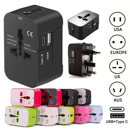 Travel Adapter with USB-C