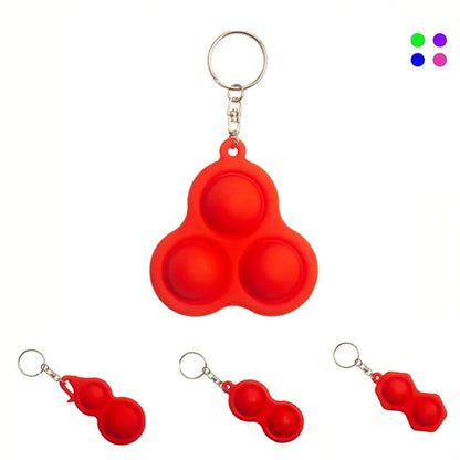 Silicone Squeeze Fidget Keychain