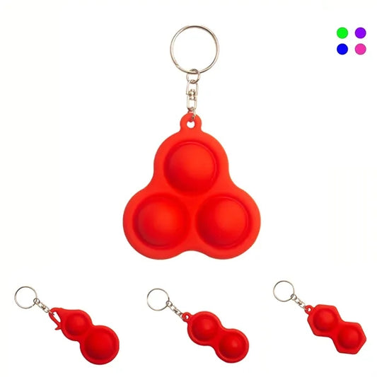 Silicone Squeeze Fidget Keychain