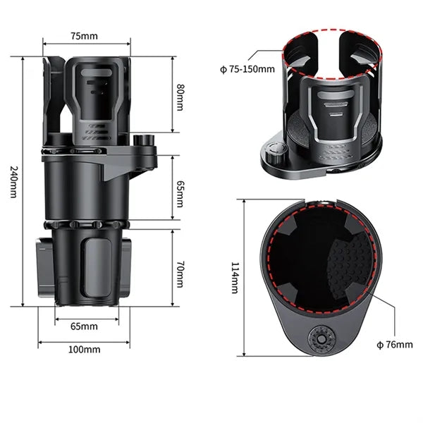 Adjustable Expandable Car Cup Holder
