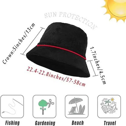 Cute Travel Terry Cloth Bucket Hat