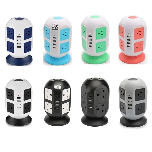 Power Strip Tower Charger Station with USB Ports