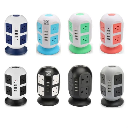 Power Strip Tower Charger Station with USB Ports