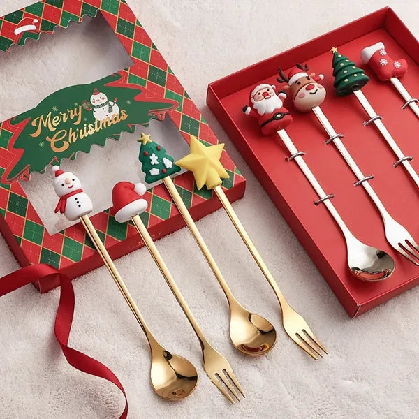 Christmas Fork Spoon Set