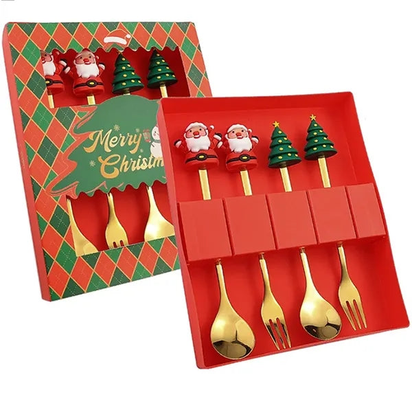 Christmas Fork Spoon Set