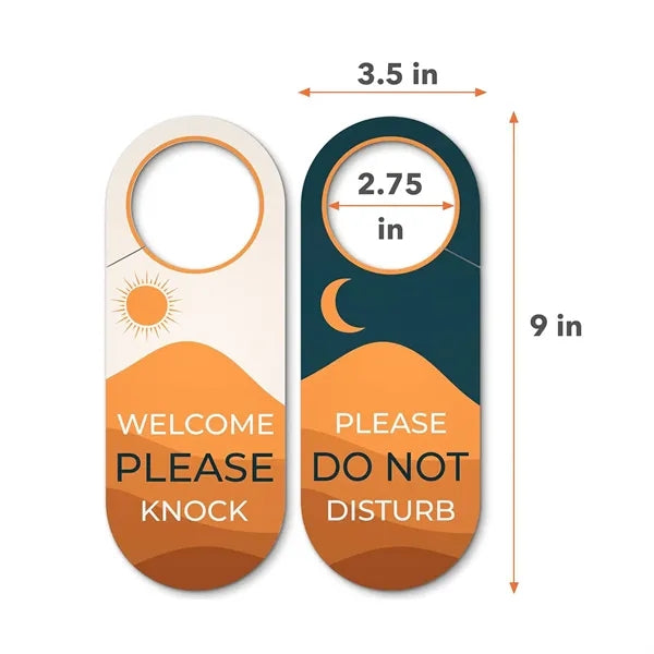 PVC Door Handle Tag Hanging Knob Sign