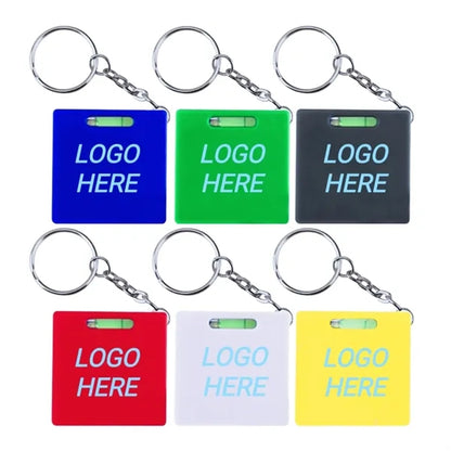 Mini Tape Measure Keychain With A Level Gauge