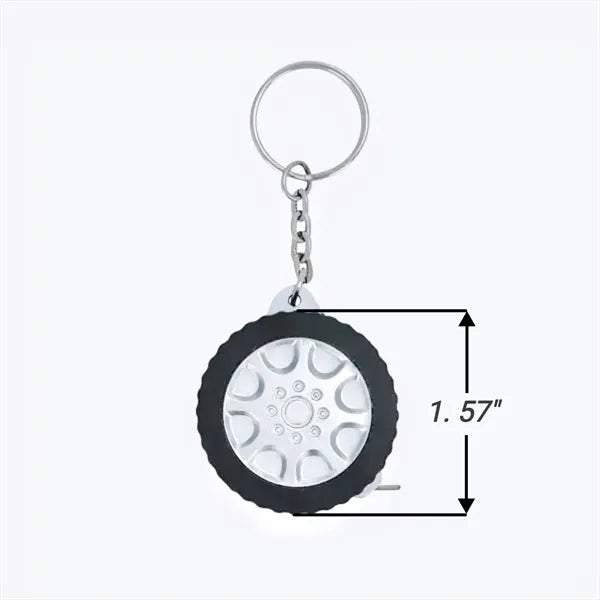 Tire Shape Tape Measure Keychain