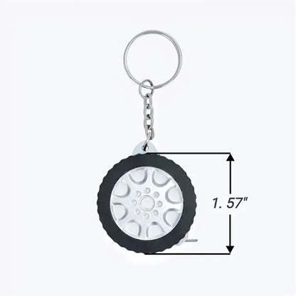 Tire Shape Tape Measure Keychain
