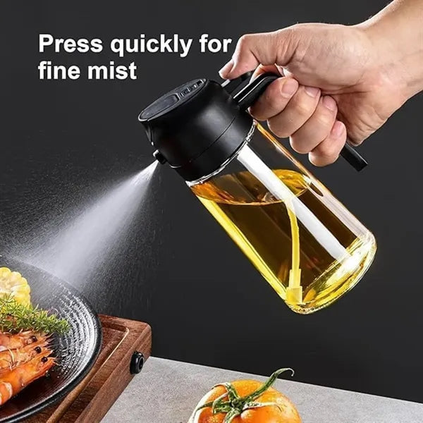 16oz Oil Dispenser And Sprayer Bottle for Kitchen