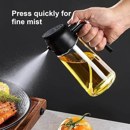 16oz Oil Dispenser And Sprayer Bottle for Kitchen
