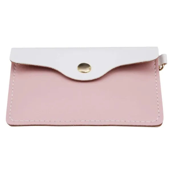 Leather Mini Coin Purse with Key Ring