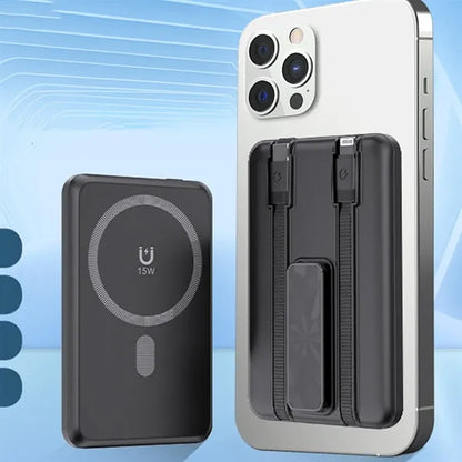10000mah magnetic power bank with cable