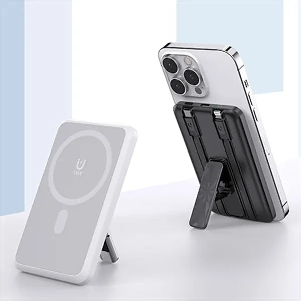 10000mah magnetic power bank with cable