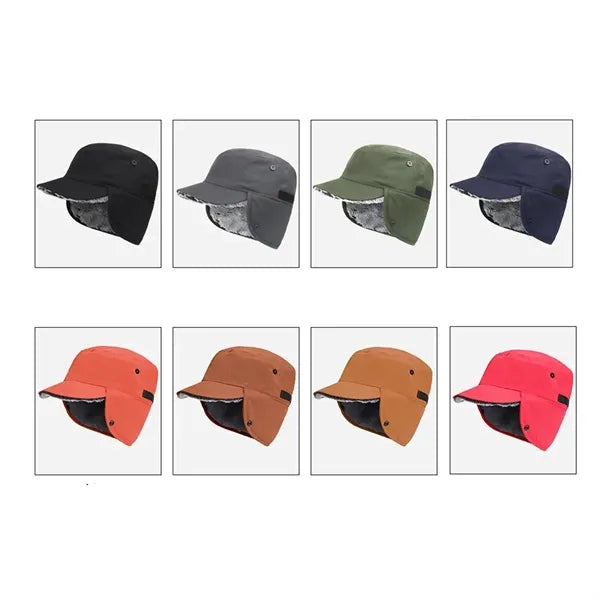 Winter Baseball Hat with Earflap