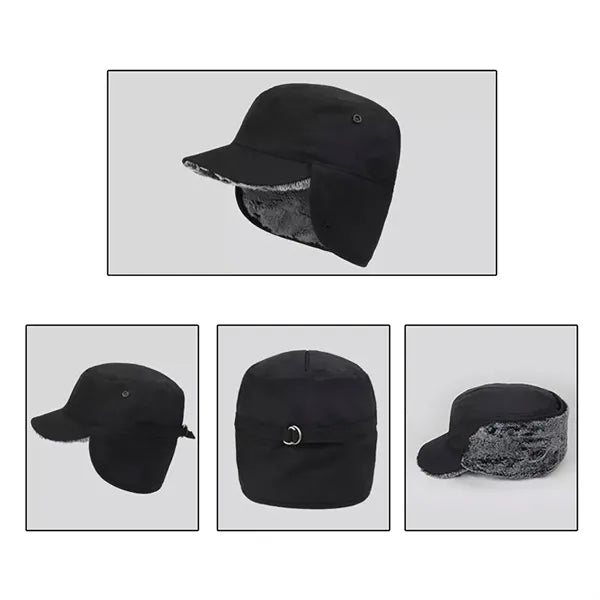 Winter Baseball Hat with Earflap
