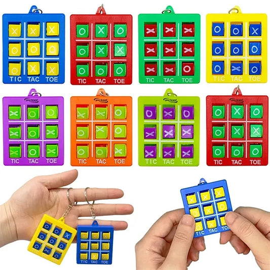 Tic Tac Toe Game Toys Keychain