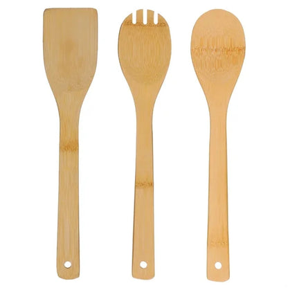 3 Piece Bamboo Cooking Utensil Set