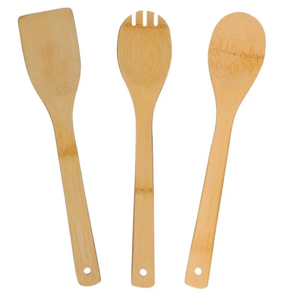 3 Piece Bamboo Cooking Utensil Set